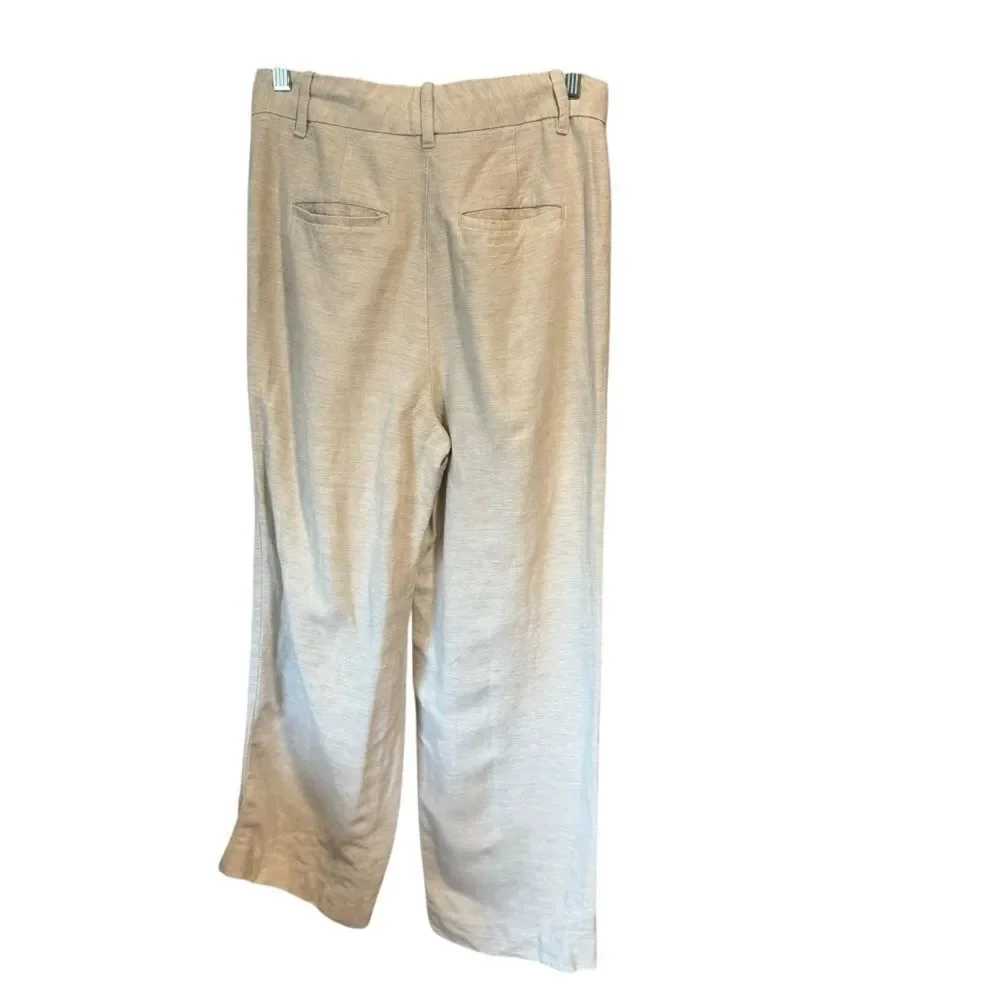 Aritzia Wilfred The Effortless Linen Cropped Pant in Natural Ecru
